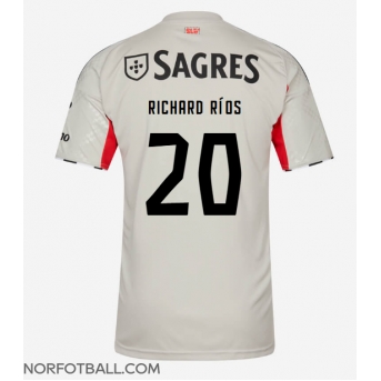 Billige Fotballdrakt Benfica Richard Rios #20 Replika Bortedrakt 2025-26 Kortermet